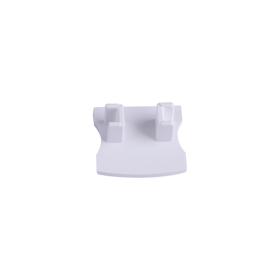 M7398  Tiras LED Strips  Profile End Cap Without Hole (1pc), 17.3 x 15.7mm White